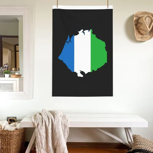 Miniatura 7 de Sierra Leone Flag Map Premium 2x3FT Flag - Durable and Vibrant Design for Indoor/Outdoor Use