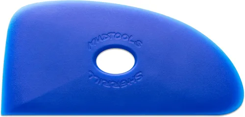 Mudtools Costilla Polimérica Azul Tamaño 4 Firme - Triple Radio - Cerámica, Cerámica, Arcilla - B4