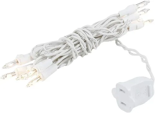 Miniatura 7 de Novelty Lights Mini cadena de luces transparentes de 5 pies con 10 bombillas en cable blanco, luces incandescentes no conectables para botellas
