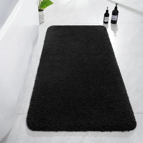 Miniatura 30 de AROGAN Tapete Largo de Baño de Lujo, 24 x 17 Pulgadas, Grueso, Suave y Absorbente, Antideslizante, Respaldo de Goma, Alfombras de Secado Rápido