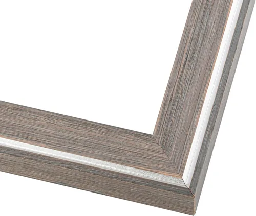Miniatura 4 de Marco de fotos de madera real gris de 5 x 5 pulgadas de ancho de 1.25 pulgadas Profundidad del marco interior de 0.5 pulgadas Marco de fotos