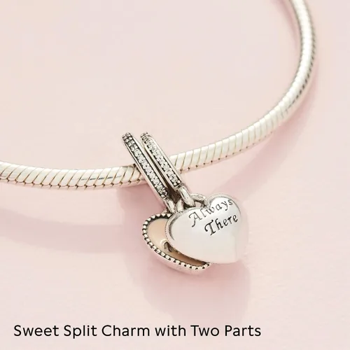 Miniatura 4 de Pandora Jewelry - Colgante de plata de ley con forma de corazón con circonita cúbica