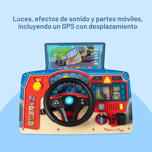Miniatura 3 de Melissa & Doug PAW Patrol Rescue Mission Tablero de actividades de madera para niños, juguetes sensoriales para niños, juguete de conducción