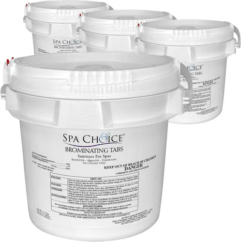 Miniatura 7 de SpaChoice Pestañas de bromación premium de 3.5 libras desinfectante para spas, tabletas de bromo para bañera de hidromasaje de spa, fabricado
