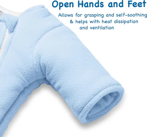 Miniatura 5 de Baby Merlins Magic Sleepsuit - Producto de transición para envolver - Microforro polar