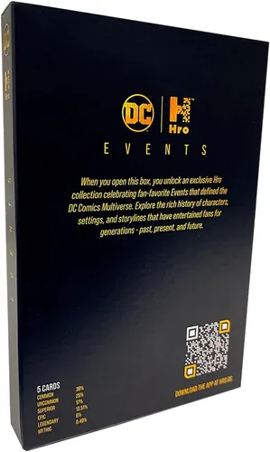 Miniatura 4 de DC x HRO Colección de eventos híbridos de edición limitada Flowpack - DC Unlock The Multiverse, 5 tarjetas comerciales híbridas NFT