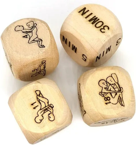 Miniatura 3 de 4 dados divertidos para hablar y hacer yoga, para parejas, para adultos, traviesos, para fitness, para amantes de la fiesta, mejora el amor