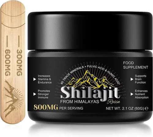 Miniatura 2 de Shilajit Gummies 60 unidades – Resina Shilajit con ácido fúlvico y minerales traza Veganas, sin OMG Suplemento mineral a base de hierbas