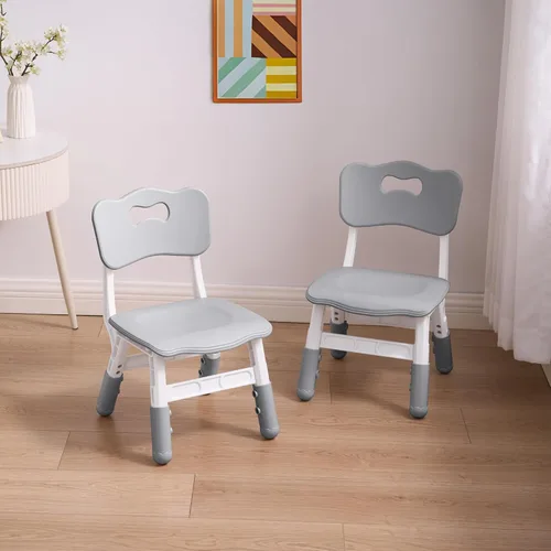 Miniatura 7 de GITAWUSA Silla ajustable para niños, silla infantil ajustable de 3 niveles de altura, sillas para niños y niñas de 2 a 8 años, juego de asiento
