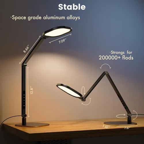 Miniatura 5 de Lámpara de escritorio LED LitONES para hogar/oficina, iluminación de 15W para computadora y zoom con CRI >95, función de memoria y temporizador