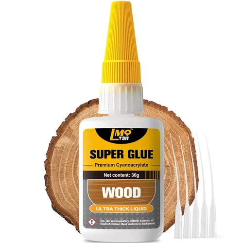 Miniatura 19 de Superpegamento líquido para madera, adhesivo de cianoacrilato instantáneo transparente para manualidades de madera, reparación de carpintería