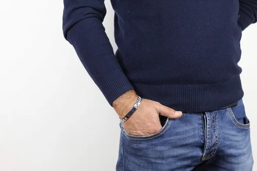 Miniatura 4 de Quadri - Pulsera de identificación extra brillante con eslabones cubanos de 0472in en plata de ley 925 italiana para hombres y niños de 8 a 9