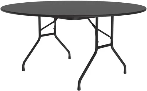 Miniatura 23 de Correll - Mesa plegable de utilidad resistente, parte superior de melamina, fabricada en Estados Unidos, delantal de acero fuerte, 24 x 60 pulgadas