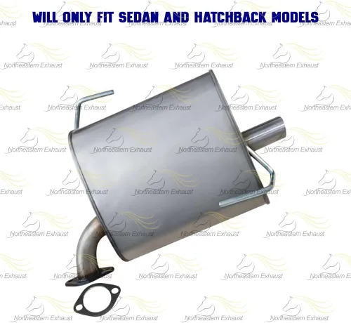 Miniatura 3 de Silenciador de escape compatible con Subaru Impreza 2012-2016 2.0L Acero inoxidable Northeastern Exhaust Junta gratuita incluida Reemplazo