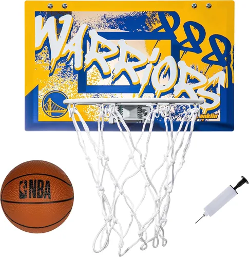 Miniatura 25 de Franklin Sports NBA Team Over the Door Aros de Baloncesto - Mini Aro de Baloncesto Interior para Niños + Juego de Pelota - Mini Aros para Fanáticos