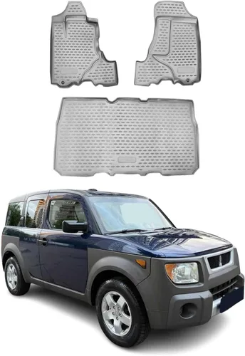 Miniatura 10 de OMAC Alfombrillas para Honda Element 2003-2011, alfombrillas de automóvil para todo tipo de clima, 3D, ajuste personalizado, alfombrilla de goma