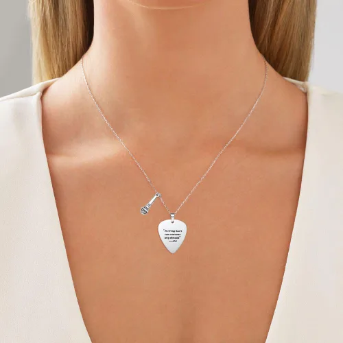 Miniatura 2 de COTATI Citas Guitarra Collar Trajes Joyas Accesorios Inspirados Fans Regalo Merch