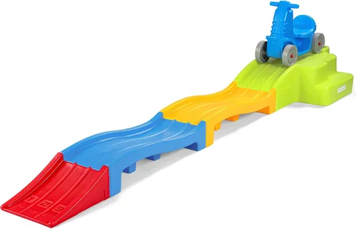 Miniatura 6 de Simplay3 Montaña rusa expandible de lujo con pistas, pista de carreras de descenso para niños en crecimiento, juguete para niños en interiores