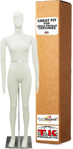 Maniquí femenino, flexible y flexible de tamaño completo, suave, beige, por TK Products, ideal para disfraces