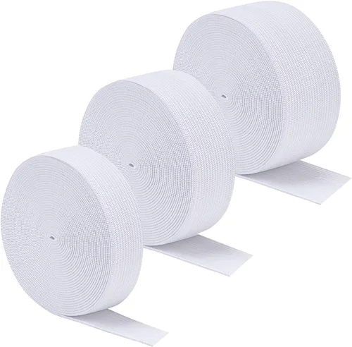 Miniatura 7 de Sunmns 3 rollos de banda elástica extensible para coser en carrete, 3/5, 1, 1-1/2 pulgadas de ancho, 5.5 yardas/rollo (negro)