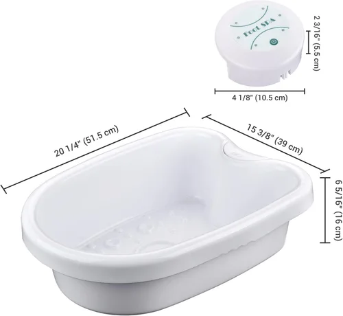 Miniatura 4 de AW máquina de spa para pies y desintoxicación iónica con una bañera de limpieza celular; equipo de salón para el cuidado de la belleza Blanco
