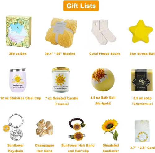 Miniatura 2 de Regalos Get Well Soon para mujeres, cesta de regalo de 14 piezas Get Well Soon después de la cirugía, paquete de cuidado para mujeres, regalos