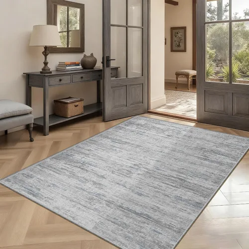 Miniatura 59 de Alfombras para pasillos antideslizantes 2x8, alfombra de pasillo moderna lavable para entrada, alfombra de piso suave resistente a manchas para Gris