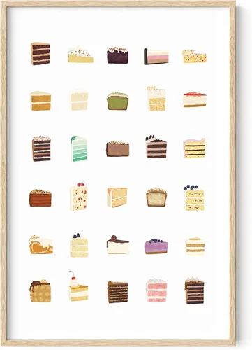 Miniatura 41 de HAUS AND HUES Fruit Art - Imagen de melocotón, decoración de pared de cocina, impresión de baño (marco beige, 24 x 36)