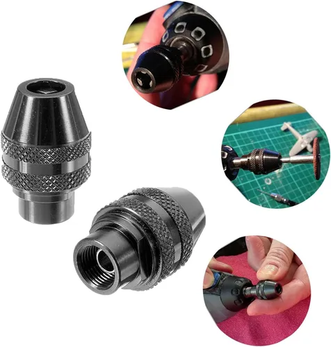 Miniatura 6 de 2 unids multi cambio rápido sin llave Chuck reemplazo para Dremel 4486 herramientas rotativas 3000 4000 7700 8200