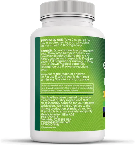 Miniatura 8 de NEW AGE Aceite de orégano Extracto de ajo y hoja de olivo con astrágalo - Suplemento para mujeres y hombres - 60