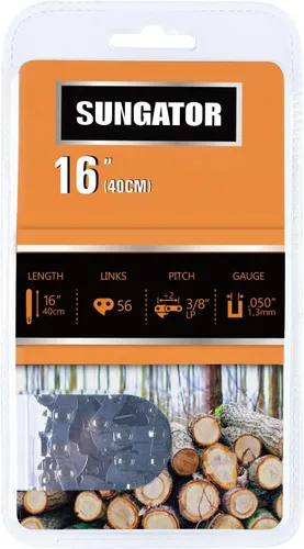 Miniatura 21 de SUNGATOR Paquete de 3 cadenas de motosierra de 8 pulgadas SG-S33, paso LP de 3/8 pulgadas, calibre 0.050 pulgadas, 33 eslabones de transmisión