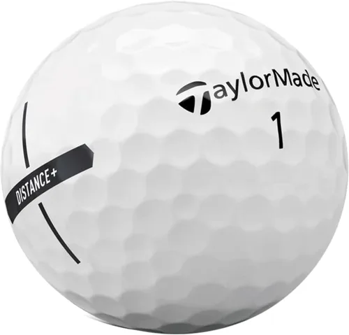 Miniatura 4 de TaylorMade Distance+ Logo - Pelotas de golf personalizadas con logotipo personalizado (Set de 12)