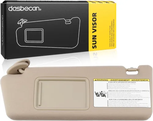 Dasbecan - Visera solar para el lado izquierdo del conductor compatible con Toyota Tacoma 2005, 2006, 2007, 2008, 2009, 2010, 2011, 2012, 2013,