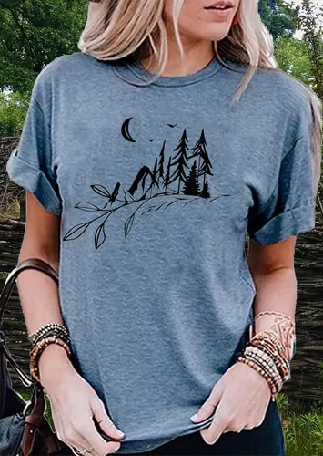 Miniatura 78 de Camisetas sin mangas de senderismo y montaña para mujer, divertidas camisetas de entrenamiento con gráficos de pino y amanecer, camisetas de verano