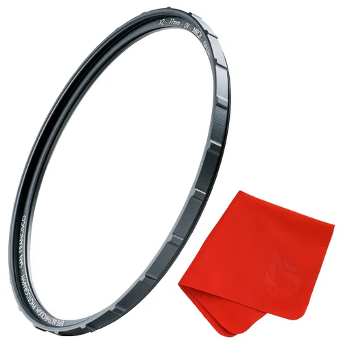 Filtro UV X2 de 2.835 in para lentes de cámara, filtro de fotografía con protección UV con paño para lentes, MRC8, revestimientos nanotec,