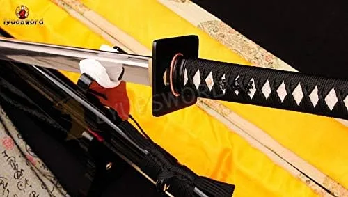 Miniatura 6 de Espada ninja japonesa de espiga completa lista para batalla 1095 de acero de alto carbono, hoja muy afilada