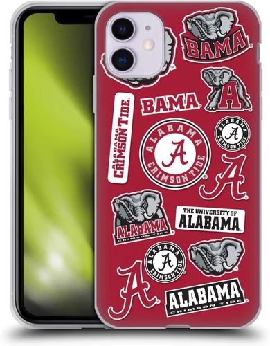 Miniatura 296 de Head Case Designs Funda de gel suave con licencia oficial de la Universidad de Alabama UA Collage compatible con Apple iPhone 13 Pro Max
