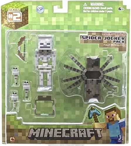 Miniatura 3 de Pack de figura de acción de Minecraft Spider: Jockey.