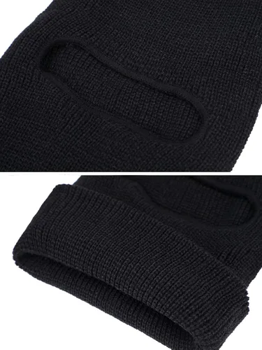 Miniatura 4 de WILLBOND Pasamontañas de invierno para adultos, 2 piezas, 1 agujero, de punto, para deportes al aire libre