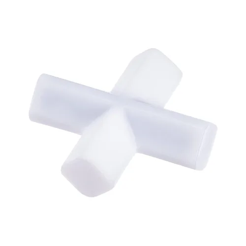 MECCANIXITY Agitador magnético mezclador barra de agitación barra 30 mm (1.18 ") imán de recubrimiento en forma de cruz blanco para laboratorio