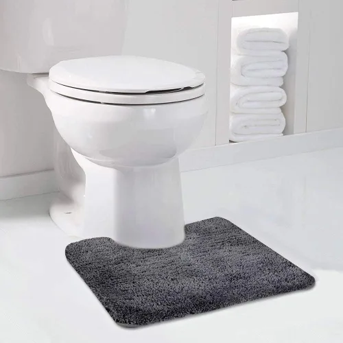 Miniatura 60 de Walensee Alfombra de baño antideslizante (16 x 24 pulgadas, color rubor) absorbente de agua, microfibra suave, lavable a máquina, alfombra de baño