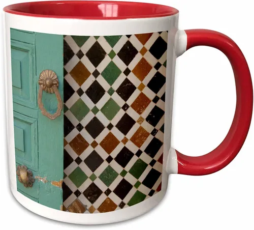 Miniatura 7 de 3dRose Danita Delimont – Moorish la Arquitectura – Marruecos, Islamic law courts, puerta de knocker-af29 cmi0032 – Cindy Miller Hopkins – Tazas