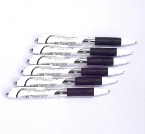 Miniatura 2 de Uni Jetstream - Bolígrafo estándar, 0.020 in, tinta negra, cuerpo blanco, 6 bolígrafos por paquete (importación japonesa)
