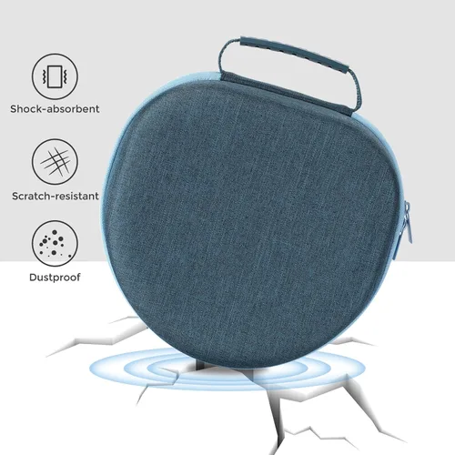 Miniatura 5 de ProCase Funda rígida para AirPods Max, funda de viaje para auriculares con funda de silicona para auriculares y bolsillo de malla, bolsa protectora