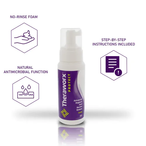Miniatura 2 de THERAWORX PROTECT Espuma avanzada para sistema de higiene y barrera (3.4 onzas líquidas (paquete de 1))