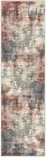 Miniatura 519 de IOHOUZE Alfombra abstracta lavable de 3 x 12 pies para pasillos, antideslizante para cocina, camino de entrada de lana sintética para interiores