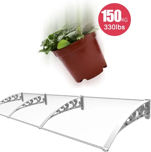 Miniatura 3 de Toldo para ventana, protección contra rayos UV, lluvia, nieve, toldo para puerta, toldo de jardín, toldo de patio al aire libre, cubierta