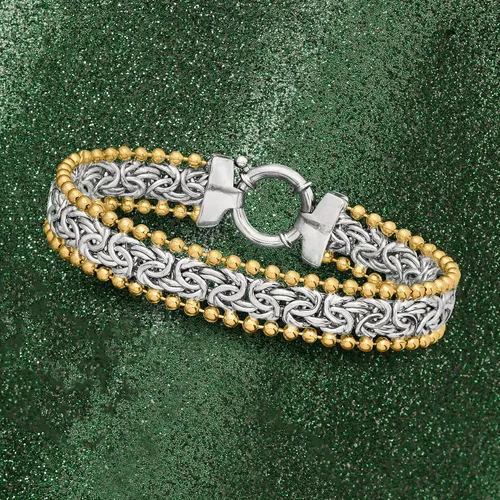 Miniatura 6 de Ross-Simons Byzantine Beaded-Edge Bracelet