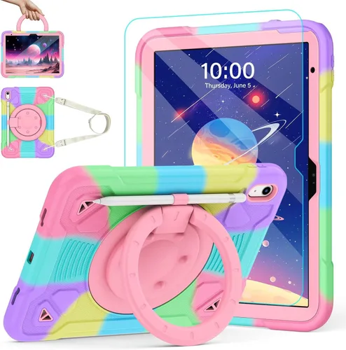 Miniatura 11 de Funda para tableta con función de atril, correa de mano y correa para el hombro (funda para iPad 2/3/4)