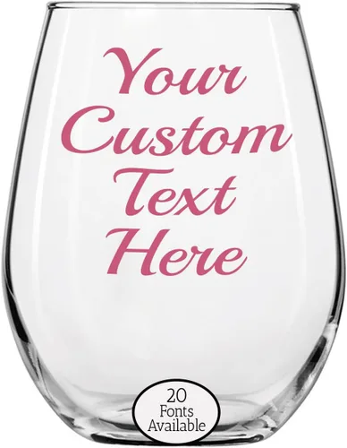 Miniatura 12 de Copa de vino personalizada impresa para el Día de la Madre de 16 onzas, regalos de cristal personalizados con nombre de mamá para mujeres, regalo